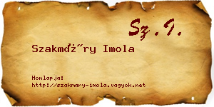 Szakmáry Imola névjegykártya